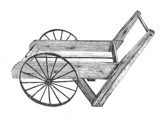 Peddler Cart with 16-Spoke Wheel by ByeGone Workshop